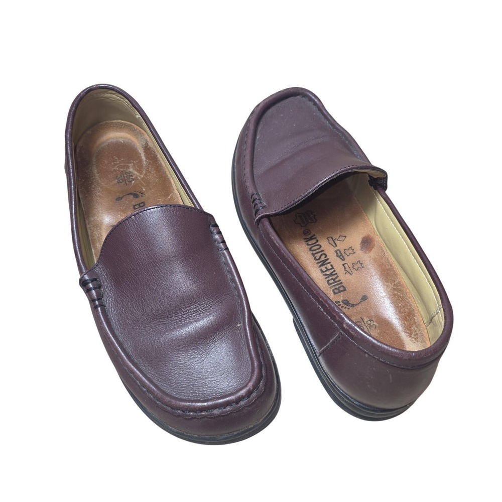 Birkenstock Footprints Loafer Shoes Women 8 Brown Leather Slip On Comfort Casual